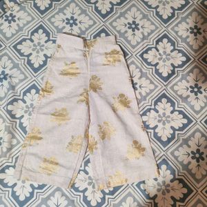 Girls&#39; Gold Floral Outfit