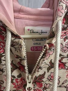 Denim Jeans And Casuals Floral Jacket