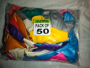Birthday & function  Color balloon  1 Pack 50 Pees