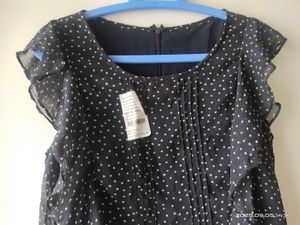 Polka Dot Ruffle Dress - XS/S