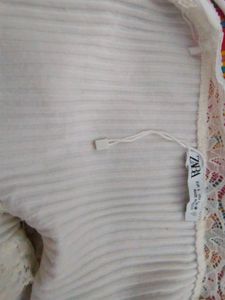 White Stylist Blouse Cum Top