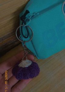 Crochet Pumpkin Keychain