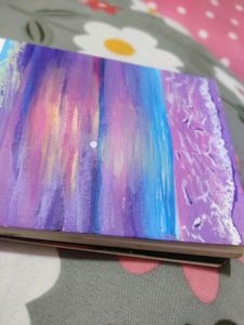 Aesthetic Pastel Beach Side Painting