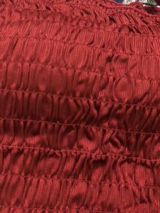 Burgundy Smocked Tube Top