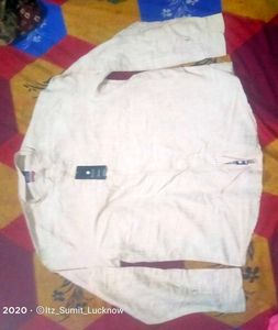 Men's cream White Shirt