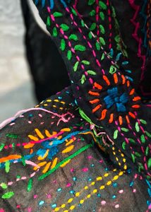 Complete Hand Embroidery 🪡 Black Kurta