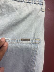 Light Wash Denim Pants Combo