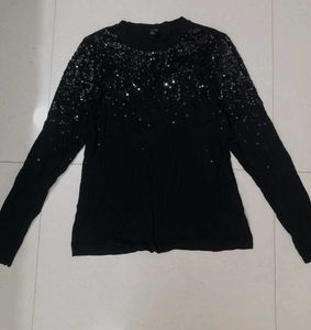 Black Sequin Top