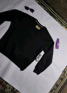 Comeco Black Crewneck Sweatshirt