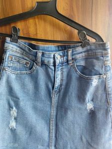 Denim Mini Skirt