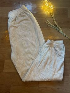 Relaxed Cream Lounge Pants