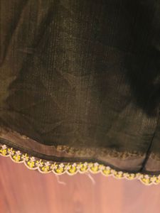 Olive Embroidered Dress
