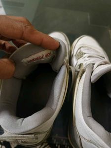 White Oreo Air Jordan 4 Sneaker