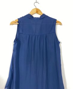 Navy Blue Sleeveless Top