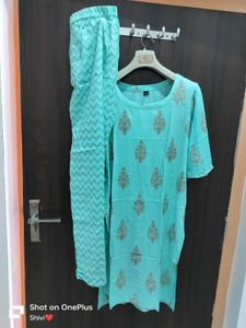 Sky Blue Kurta With Palazzo