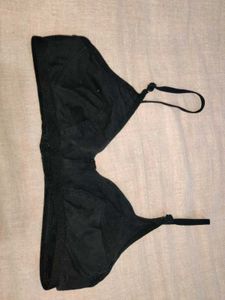 Everyday Cotton Black Bra