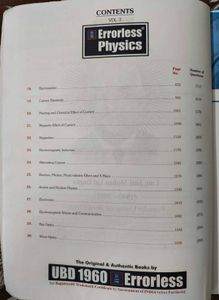 Errorless Physics Vol 2 - NEET 2024