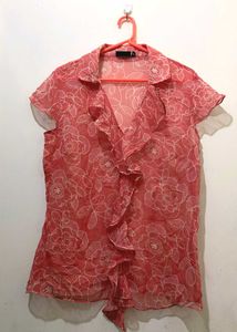 Floral Ruffle Top 34 and half