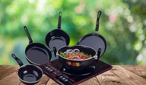 🆕Combo Of 5 Pcs Set AR(roma) Nonstik cast iron