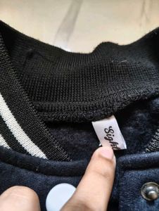 Black and white Bomber jacket