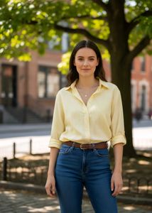 Yellow Button-Down Shirt