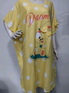 Kaftan Nighty | Cute Cartoon Print Nightdress🎀💖