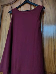 Casual Women&#39;s Maroon Coloured Top