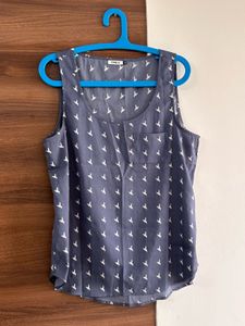 Cute Bird Print Tank Top