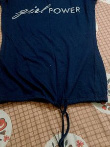 Girl Power Tee - Navy