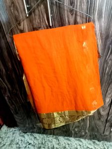 100% pure cotton saree with big borders