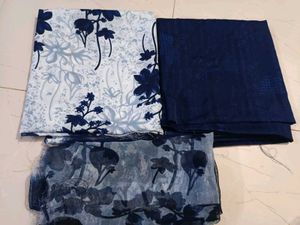 soft printed synthetic dress material