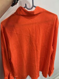 Orange Long Sleeve Top