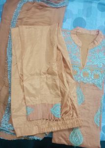 Suit With Pent Plazo Dupatta