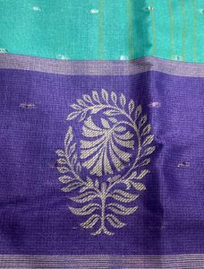 New aqua Blue N Purple Joint Saree