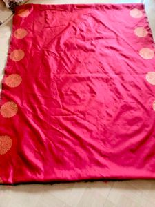 Elegant Red Banarasi Saree ❤️