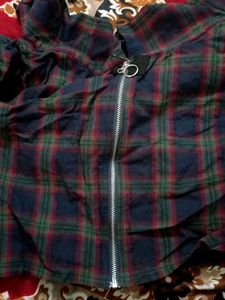 Tokyo Talkies Check Bardot Top