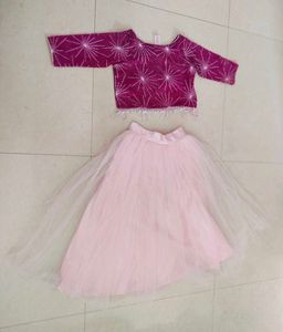 Girls Skirt And Top Set