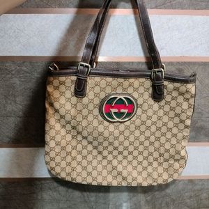 Price Drop Alert! Gucci Canvas Tote Bag