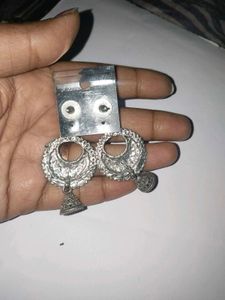 Fashionable Oxidised Jhumka Earrings