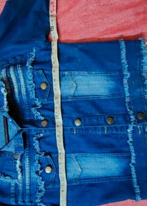 Blue Denim Jacket For Girls