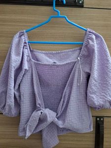 Lilac Checkered Top and Tunic