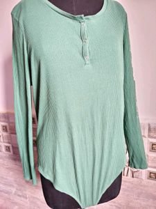 🎁Buy 1, Get 1 Free🎁XL/ 2XL Green Bodysuit Top