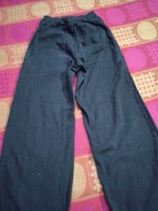 H&amp;m Black Wide Leg Charcoal Jeans