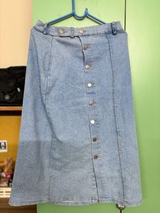 Midi Denim Skirt