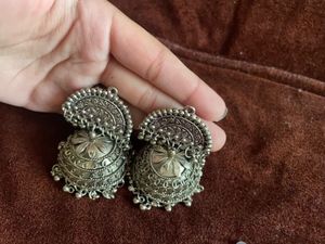 Silver Jhumka Earrings combo