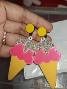 Ice Cream Shape Quirky Earings