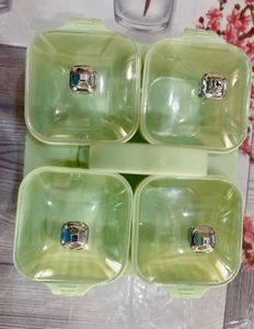 New Pastel Green Condiment(4 jar) Set