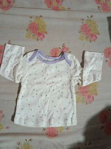 Baby T Shirt Silver Dotted