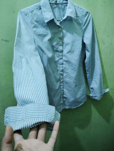 Striped Button-Down Shirt