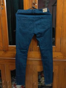 Navy Blue Colour Jeans For Women